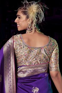 Picture of  Dazzling Pure Silk Designer Saree for Wedding and Reception