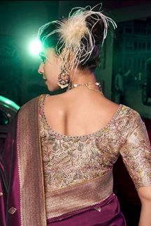 Picture of  Flamboyant Pure Silk Designer Saree for Wedding and Reception