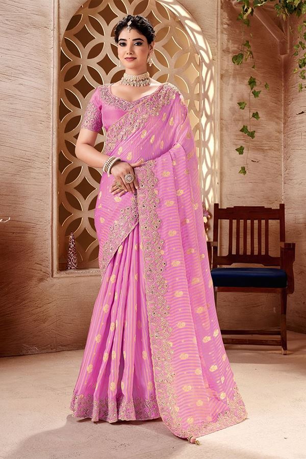 Picture of  Enticing Designer Saree for Engagement, Wedding, Reception, Festivals, Sangeet, and Parties