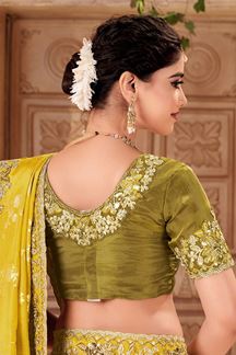 Picture of  Charming Designer Saree for Haldi, Wedding, Reception, Festivals, Sangeet, and Parties