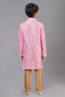 Picture of Magnificent Pink Designer Kid’s Kurta Pajama for Engagement, Reception, Festivals, Sangeet, and Parties