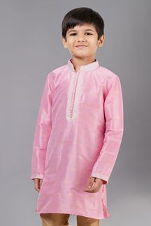 Picture of Magnificent Pink Designer Kid’s Kurta Pajama for Engagement, Reception, Festivals, Sangeet, and Parties