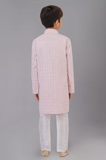 Picture of Awesome Pink Designer Kid’s Kurta Pajama for Engagement, Reception, Festivals, Sangeet, and Parties