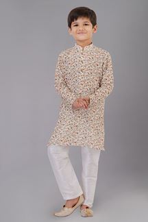Picture of Artistic Designer Kid’s Kurta Pajama for Festivals, Sangeet, and Parties