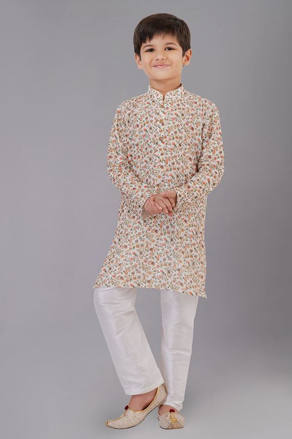 Picture of Artistic Designer Kid’s Kurta Pajama for Festivals, Sangeet, and Parties
