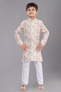 Picture of Vibrant Designer Kid’s Kurta Pajama for Engagement, Festivals, Sangeet, and Parties