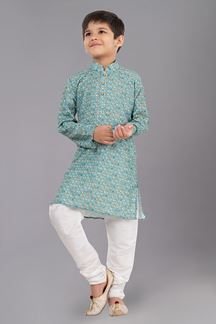 Picture of Fancy Designer Kid’s Kurta Pajama for Engagement, Festivals, Sangeet, and Parties