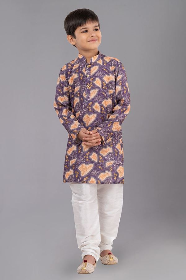 Picture of Elegant Designer Kid’s Kurta Pajama for Engagement, Festivals, Sangeet, and Parties
