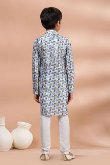 Picture of  Artistic Designer Kid’s Kurta Pajama for Engagement, Festivals, Sangeet, and Parties