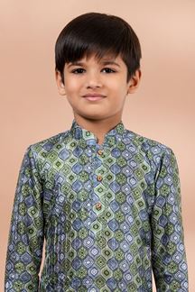Picture of  Enticing Designer Kid’s Kurta Pajama for Engagement, Festivals, Sangeet, and Parties