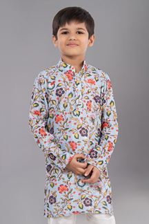 Picture of Attractive Designer Kid’s Kurta Pajama for Engagement, Festivals, Sangeet, and Parties