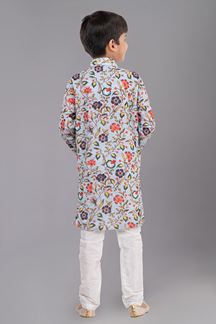 Picture of Attractive Designer Kid’s Kurta Pajama for Engagement, Festivals, Sangeet, and Parties