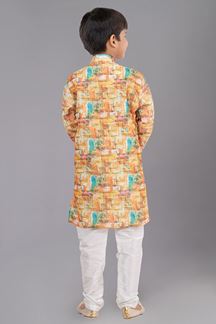 Picture of Aesthetic Designer Kid’s Kurta Pajama for Engagement, Festivals, Sangeet, and Parties