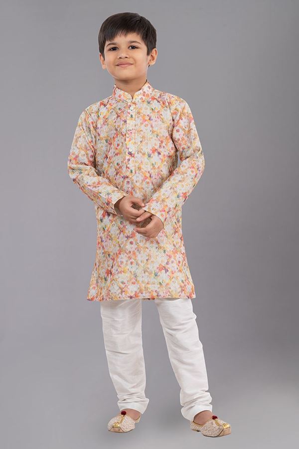 Picture of Captivating Designer Kid’s Kurta Pajama for Engagement, Festivals, Sangeet, and Parties