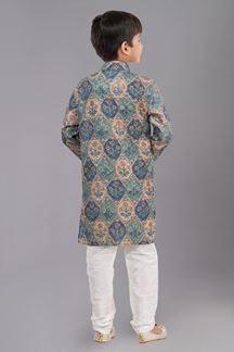 Picture of Majestic Designer Kid’s Kurta Pajama for Engagement, Festivals, Sangeet, and Parties