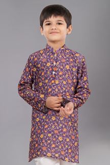 Picture of Impressive Designer Kid’s Kurta Pajama for Engagement, Festivals, Sangeet, and Parties