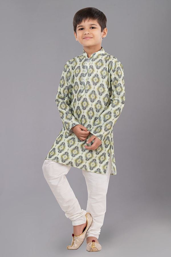 Picture of Delightful Designer Kid’s Kurta Pajama for Engagement, Festivals, Sangeet, and Parties