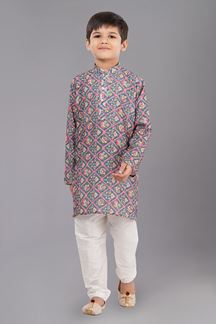 Picture of Charming Designer Kid’s Kurta Pajama for Engagement, Festivals, Sangeet, and Parties