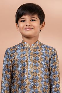 Picture of  Splendid Designer Kid’s Kurta Pajama for Engagement, Festivals, Sangeet, and Parties