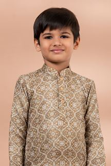 Picture of  Royal Designer Kid’s Kurta Pajama for Engagement, Festivals, Sangeet, and Parties