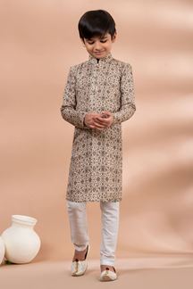 Picture of  Vibrant Designer Kid’s Kurta Pajama for Engagement, Festivals, Sangeet, and Parties