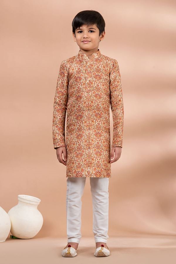 Picture of  Awesome Designer Kid’s Kurta Pajama for Engagement, Festivals, Sangeet, and Parties
