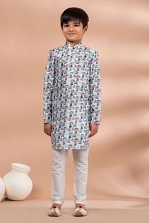 Picture of  Stylish Designer Kid’s Kurta Pajama for Engagement, Festivals, Sangeet, and Parties