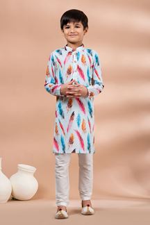 Picture of  Attractive Designer Kid’s Kurta Pajama for Engagement, Festivals, Sangeet, and Parties