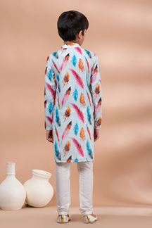 Picture of  Attractive Designer Kid’s Kurta Pajama for Engagement, Festivals, Sangeet, and Parties