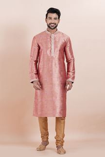 Picture of Exuberant Designer Men’s Kurta Pyjama for Engagement, Wedding, Reception, Festivals, Sangeet, and Parties