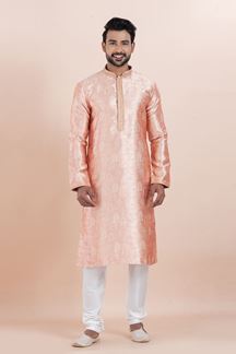 Picture of Artistic Designer Men’s Kurta Pyjama for Engagement, Wedding, Reception, Festivals, Sangeet, and Parties
