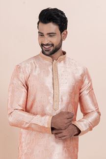 Picture of Artistic Designer Men’s Kurta Pyjama for Engagement, Wedding, Reception, Festivals, Sangeet, and Parties
