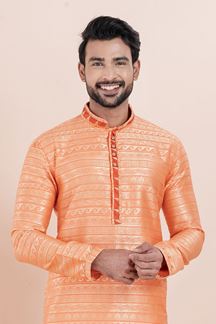 Picture of Exquisite Designer Men’s Kurta Pyjama for Engagement, Wedding, Reception, Festivals, Sangeet, and Parties