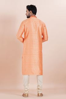 Picture of Exquisite Designer Men’s Kurta Pyjama for Engagement, Wedding, Reception, Festivals, Sangeet, and Parties