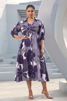 Picture of Gorgeous Indigo Designer Indo-Western Outfit for Sangeet and Parties