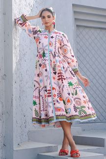 Picture of Trendy Cream Designer Indo-Western Outfit for Sangeet and Parties