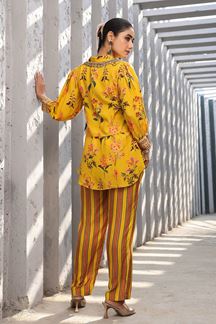 Picture of Surreal Yellow Designer Kurti for Haldi, Festivals, Sangeet, and Parties