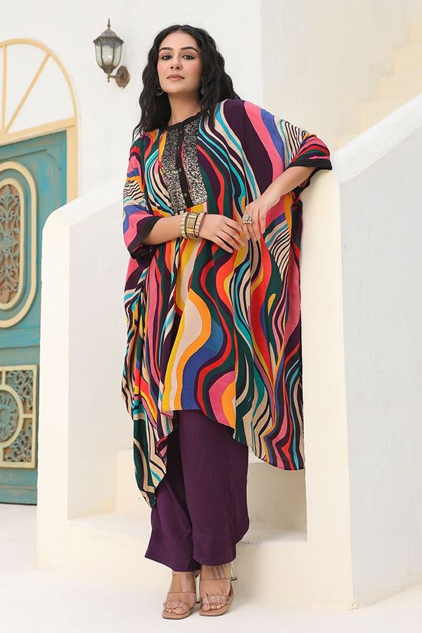 Picture of Classy Multi Designer Kurti for Festivals, Sangeet, and Parties