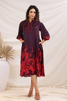 Picture of Outstanding Deep Lilac Designer Kurtis for Festivals, Sangeet, and Parties