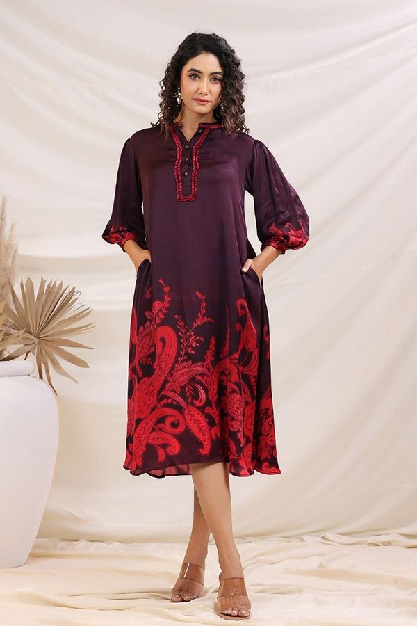 Picture of Outstanding Deep Lilac Designer Kurtis for Festivals, Sangeet, and Parties