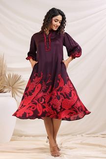 Picture of Outstanding Deep Lilac Designer Kurtis for Festivals, Sangeet, and Parties