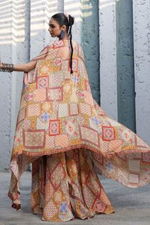 Picture of Captivating Multi Designer Sharara Suit for Engagement, Reception, Festivals, Sangeet, and Parties