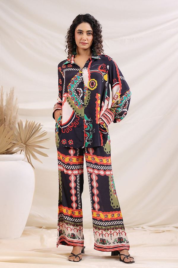 Picture of Spectacular Multi Designer Co-Ord Set for Festivals, Sangeet, and Parties