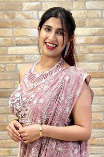 Picture of Royal Net Designer Saree for Engagement, Reception, Sangeet, and Parties