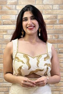 Picture of Alluring Off-White Designer Co-Ord Set for Sangeet and Parties