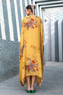 Picture of Splendid Yellow Designer Indo-Western Outfit for Haldi, Sangeet, and Parties
