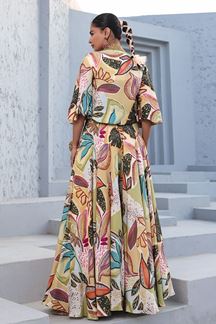 Picture of Amazing Multi Designer Palazzo Suit for Festivals, Sangeet, and Parties