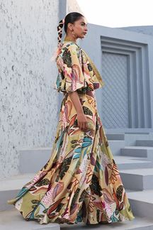 Picture of Amazing Multi Designer Palazzo Suit for Festivals, Sangeet, and Parties