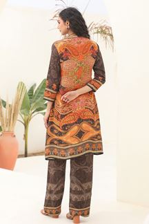 Picture of Charming Brown Designer Co-Ord Set for Festivals, Sangeet, and Parties