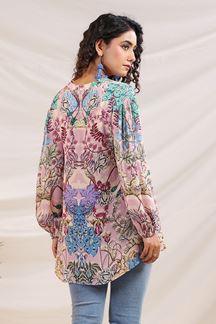 Picture of Captivating Light Pink Designer Kurtis for Hangouts, Sangeet, and Parties